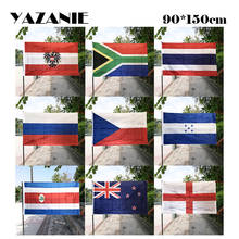 YAZANIE-Bandera de Austria, águila, Sudáfrica, Tailandia, Rusia, República Checa, Perú, Costa Rica, Nueva Zelanda, Inglaterra, 90x150cm 2024 - compra barato