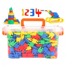 100-1200pcs Plastic Bullet Building Blocks 3D Model Construction Toys for Children Water Pipe Tunnel Blocks Educational Toys 2024 - buy cheap