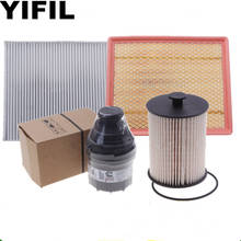 Filtro de ar + filtro de óleo da cabine + filtro de óleo + filtro diesel para foton tunland linha superior e5/e3 2.4/2.8t 2024 - compre barato
