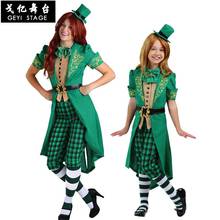 Irish Green Elf St Patrick's Day National Folk Festival Carnival Dress COSPLAY COSTUME clothing stage dress for girl woman 2024 - buy cheap