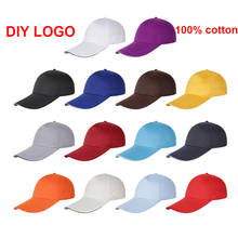 100% Cotton Hot Sale Team Custom Logo Printing Baseball Hat 15 Solid Colors Travel Sport Baseball Hat for Men and Women  ZZ-263 2024 - buy cheap