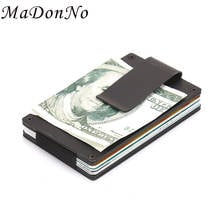 Aluminium Metal Rfid Credit Card Holder Smart Minimalist Wallet Men Anti Thief Business ID Creditcard Purse Namecard Holder Case 2024 - buy cheap