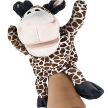 Muñeco de peluche de ciervo para niños, títere de mano de peluche, ideal como regalo de cumpleaños y Navidad, novedad 2024 - compra barato