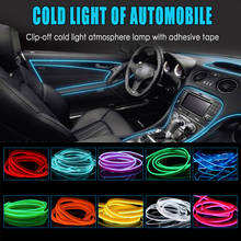 Accesorios universales para coche, lámpara de ambiente, tira de luces LED COB para Interior, decoración automática, lámpara LED USB, 1 ud. 2024 - compra barato