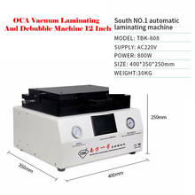 Automatic OCA vacuum laminating and debubble machine 12 inches all in one 800w hard to hard type 220V 110V 2024 - buy cheap