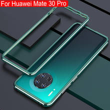 Анти-осенняя Металлическая Рамка PC твердая задняя крышка для huawei mate 30 Pro Чехол из алюминиевого сплава coque для huawei mate 30 promeetal бампер 2024 - купить недорого