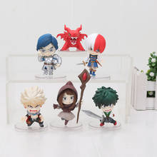 3-6cm 6pcs/set My Hero Academia Iida Tenya Todoroki Shoto Bakugou Katsuki Midoriya Izuku OCHACO URARAKA PVC Action figure toys 2024 - buy cheap