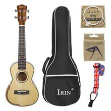 IRIN UK2385 23inch Concert Ukulele Spruce Acacia Panel Classical Ukelele Guitar with Bag String Capo Strap 2024 - buy cheap