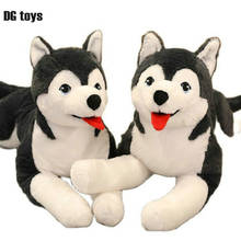 Juguete de peluche de perro Husky con lengua roja traviesa para niño, muñeco realista de lobo siberiano, almohada, regalo de cumpleaños, 70cm 2024 - compra barato