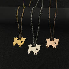 Chihuahua Dog Charm Longhair Dog Necklace Any Words Can Be Customed Accept Drop Shipping YP6366 2024 - buy cheap