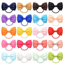 20pcs/lot Sweet Candy Colors Hair Scrunchie Elastic Hair Band Ponytail Holder Hair Rope Rubber Band Headband Hair Accessories 2024 - buy cheap