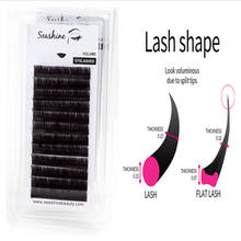Seashine Hot Selling Flat Lashes Individual Lashes Wholesale Price Factory Hand Made Prefect Ellipse Individual Lashes Extension 2024 - buy cheap