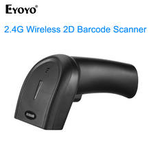Varredor handheld do código de barras do varredor de eyoyo EY-006W 1d 2d qr 2-in-1connection prefixo/sufixo dígitos sem fio & wired scanner 2024 - compre barato
