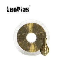 Leoplas filamento de pla para impressora 3d, 1kg, 1.75mm, metal brilhante, bronze, seda, fdm, caneta, consumíveis, material de plástico 2024 - compre barato