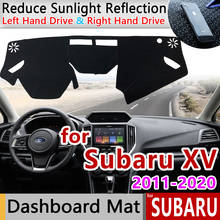 Capa de painel e tapete antiderrapante para subaru xv 2011 ~ 2020, proteção do sol, tapete de painel e acessórios de proteção do carro, wrx e sti 2024 - compre barato