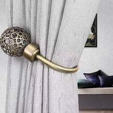 Nordic Retro U-Shaped Hollow Curtain Buckle Metal Wall Mounted Curtain Hook Home Bedroom Curtain Decoration 2024 - buy cheap