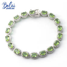 Bolai elegant color change zultanit bracelet 925 sterling silver oval 7*5mm nano diaspore gemstone tennis bracelets for women 2024 - buy cheap