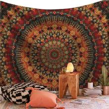 Indian Mandala Tapestry Large Wall Hanging Tapestries Chakra Trippy Polyester Sun Moon Hippie Farmhouse Carpets Dorm Home Decor 2024 - buy cheap