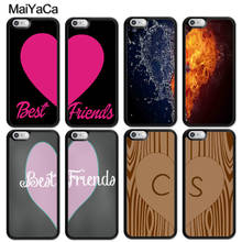 MaiYaCa-funda BFF Best Friends Besties, par de fundas con corazones para iphone 12 mini, 11 Pro MAX, X, XR, XS MAX, SE 2020, 6S, 7, 8 Plus, 5S 2024 - compra barato