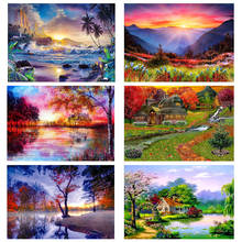 Diamond Painting Landscape Painting Kit Diamond Mosaic DIY Full Diamond Embroidery Diamond Accessories Room Decoration 2024 - buy cheap