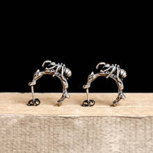 VamGoth1573 925 sterling silver personality ant tree ear nail earrings men and women jewelry wholesale delivery door 2024 - buy cheap