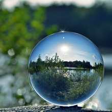 Bola de cristal 50/80mm para fotografia, esfera de vidro bola de cristal com suporte lente transparente bola artificial decoração para presente 2024 - compre barato