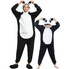 Panda Animal Onesies Unisex Winter Cute Cartoon Stitch Unicorn Onesie Women Men Anime Cosplay Costumes Adult Flannel Pajamas 2024 - buy cheap