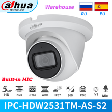 Dahua IP Camera 5MP IPC-HDW2531TM-AS PoE IR 30M Built-in Mic Support SD Card H.265+ cam IP67 Video Surveillance Cameras Dome 2024 - buy cheap