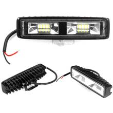 Barra de luz LED de trabajo para coche, foco de inundación de 18W, 16LED, lámpara de conducción todoterreno, camión, SUV, impermeable, antiniebla 2024 - compra barato