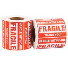 1 Roll/500Pcs Fragile Warning Sticker Handle With Care Keep Dry Express Label 2024 - buy cheap