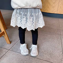 1-7T Toddler Kid Baby Girl Clothes Spring Bandage Lace Pants Skirt Elegant Cute Sweet Cotton Stretch Leggings Infant Trousers 2024 - buy cheap