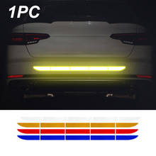 1Pcs 35" Reflector Protective Sticker Safety Warning Light Car Rear bumper Reflective Warning Strip Stickers Car Decor 2024 - buy cheap