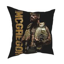 Funda de almohada Notorious The King Of Conor McGregor MMA, cubierta de cojín decorativa para el hogar, cojín para sofá de poliéster impreso 2024 - compra barato