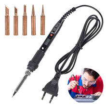 6-in-1 80W Adjustable Temperature With 5pcs Solder Tip LCD Digital Display Electric Soldering Iron Kit Welding Equipment Set 2024 - buy cheap