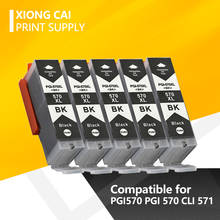 5pcs Black PGI570 PGI 570 Compatible Ink Cartridges For Canon PIXMA MG5750 MG5751 MG5753 MG6850 MG6851 MG6852 MG7750 PGI-570 2024 - купить недорого