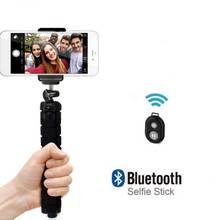 Mini trípode Flexible de esponja con forma de pulpo para iPhone, Samsung y Xiaomi, palo remoto con Bluetooth, soporte para teléfono 2024 - compra barato