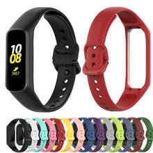 Correa de silicona para reloj inteligente Samsung Galaxy fit 2 SM-R220, banda de silicona para reloj deportivo Galaxy fit2, repuesto de pulsera de goma 2024 - compra barato