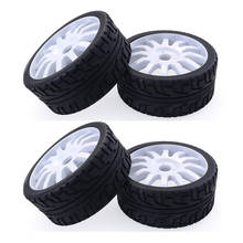 Neumáticos de goma para coche de juguete, ruedas de plástico para Redcat team de 4 uds. VRX HPI Kyosho HSP Shelly Hobao 1/8 Buggy 2024 - compra barato