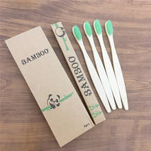 Escova de dente de bambu com cerdas macias, eco friendly, bambu, cuidado oral adulto, madeira 2024 - compre barato