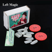 Chip da frye's (dvd e gimmicks), por harry frye, enfeite de mágica, ilusionismo, mentalismo, ferramentas de adereços de mágica 2024 - compre barato