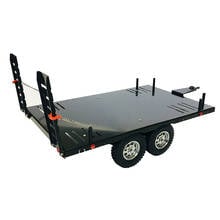 All metal high simulation flatbed trailer for 1:10 AXIAL TRAXXAS simulated climbing car 2024 - buy cheap