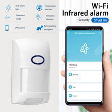 Tuya-mini sensor de movimento, wi-fi, sensor de corpo humano, sem fio, detecção infravermelha eficaz, instalação em 110 °, casa inteligente 2024 - compre barato