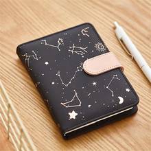 1pc Constellations Notebook Weekly Monthly Planner Agenda Organizer PU Cover Schedule Diary Journal Writing Kawaii Stationery 2024 - buy cheap