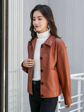 Fashion High Quality Real Leather Jackets Women 100% Sheepskin Leather Coats Female Jacket Women's Coat Mujer Chaqueta Zjt2662 2024 - buy cheap
