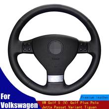 Car Steering Wheel Cover Artificial Leather For Volkswagen VW Golf 5 (V) Golf Plus Polo Jetta Passat Variant Tiguan Four Seasons 2024 - buy cheap