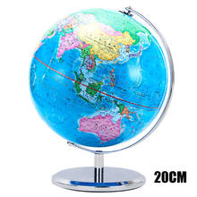 Mapa del globo terráqueo del mundo para niños, soporte giratorio regrabable, geografía educativa, mejora el conocimiento de la geografía, regalo de oficina, 20cm, 1 ud. 2024 - compra barato