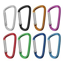 3 a pack of carabiner aluminum D-shaped No. 5 hanging buckle mountain climbing buckle outdoor safety buckle spring hook LED ligh 2024 - buy cheap