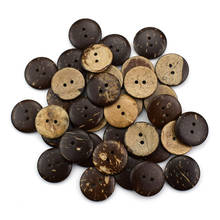 500PCS Natural Coconut Tree 2-Holes Wood Buttons Sew Tools Ornaments Diy Handmade Apparel Wooden Button Garment Accessories 2024 - buy cheap