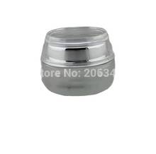 30G frosted glass cream jar,cosmetic container,,cream jar,Cosmetic Jar with silver lid Cosmetic Packaging,glass bottle 2024 - buy cheap