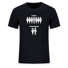 Camiseta divertida con estampado de matrimonio para hombre, Camisa de algodón de manga corta informal para marido, regalo de día y día de hoy, talla europea 2024 - compra barato